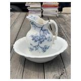 Wash Bowl and Pitcher