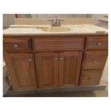 48' Oak Vanity Base
