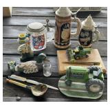 Steins, John Deere Collectibles & More