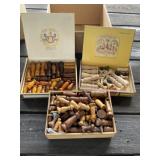 Wood Chess and Game Pieces