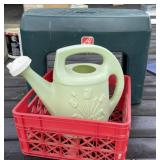 Garden Bench and Watering Can