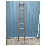 8' Wood Straight Ladder