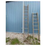 10' Wood Straight Ladder