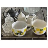Large John Deere Mugs, Teapot