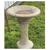 2 pc Concrete Birdbath