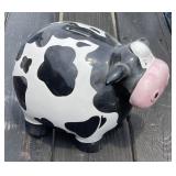 11" Ceramic Cow Bank