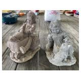 2 - Concrete Lawn Ornaments