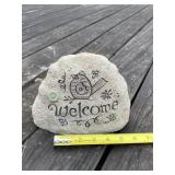 Resin Welcome Rock
