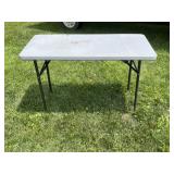 4' Poly Top Folding Table