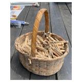 Basket Full of Clothespins