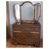 3 Drawer Waterfall Lowboy Dresser