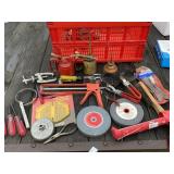 Crate Full of Tools & Oil Cans