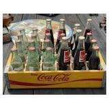 Wood Coca-Cola Crate & Bottles