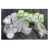 Large Lot of Ball Rings & Lids