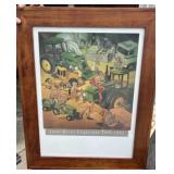 Framed John Deere Christmas Print