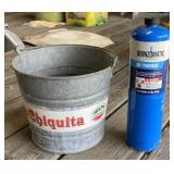 Galvanized Bucket & Propane Fuel
