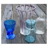 Bird Vase, Canning Jar & More