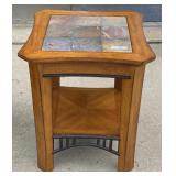 Tile Top Lamp Table