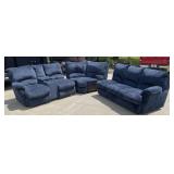 Sectional Hide-A-Bed w/ Recliners