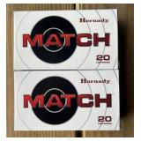 40 rnds Hornady Match 6mm Creedmoor Ammo