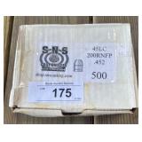 500ct SNS .45 LC 200 gr RNFP Bullets