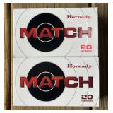 40 rnds Hornady Match 6mm Creedmoor Ammo