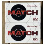 40 rnds Hornady Match 6mm Creedmoor Ammo