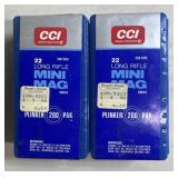 400 rnds CCI Mini Mag .22 LR Ammo