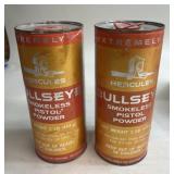 2 - 1lbs Cans Hercules Bulls eye Powder