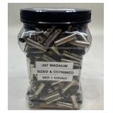 480+ ct .357 Mag Primed Brass