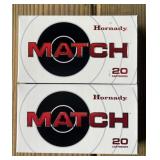 40 rnds Hornady Match 6mm Creedmoor Ammo