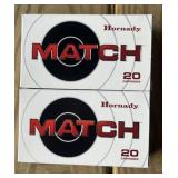 40 rnds Hornady Match 6mm Creedmoor Ammo