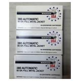 150 rnds Winchester .380 Auto Ammo