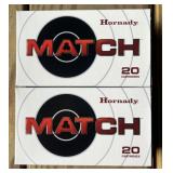40 rnds Hornady Match 6mm Creedmoor Ammo