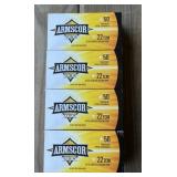 200 rnds Armscor .22 TCM HP Ammo