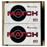 40 rnds Hornady Match 6mm Creedmoor Ammo