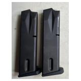 2 - Beretta 92 9mm Magazines