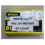 90ct 8mm FMJ Military Bullets