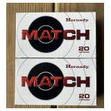 40 rnds Hornady Match 6mm Creedmoor Ammo