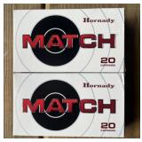 40 rnds Hornady Match 6mm Creedmoor Ammo