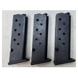 3 - Beretta .32 Cal 6 rnd Magazines