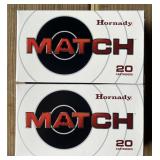 40 rnds Hornady Match 6mm Creedmoor Ammo