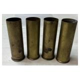 4 - Fiocchi 12ga Brass Shell Casings