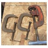 4' C-Clamps, Ridgid Pipe Cutter