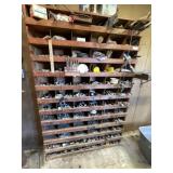Pigeon Hole Bolt Bin & Contents