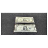 2 1957B $1 Silver Certificate Notes inc/ Star