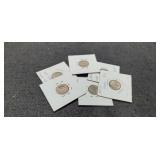 6 Roosevelt Dimes Labeled Mint Errors inc/