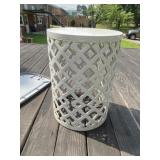 Metal Cylinder Side Table