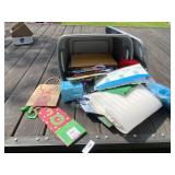 Tote with Lid, Packing Supplies and More