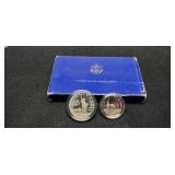 1986 2 Coin Statue Of Liberty Set inc/